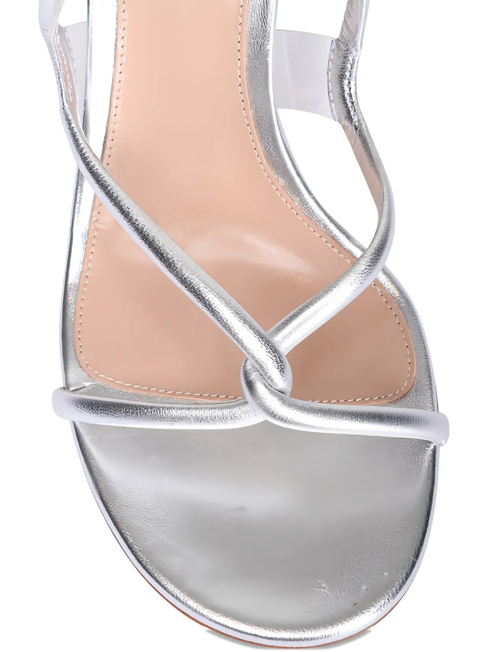 Gianvito Rossi Jungle Mamba sandalen met gedraaid bandje Zilver