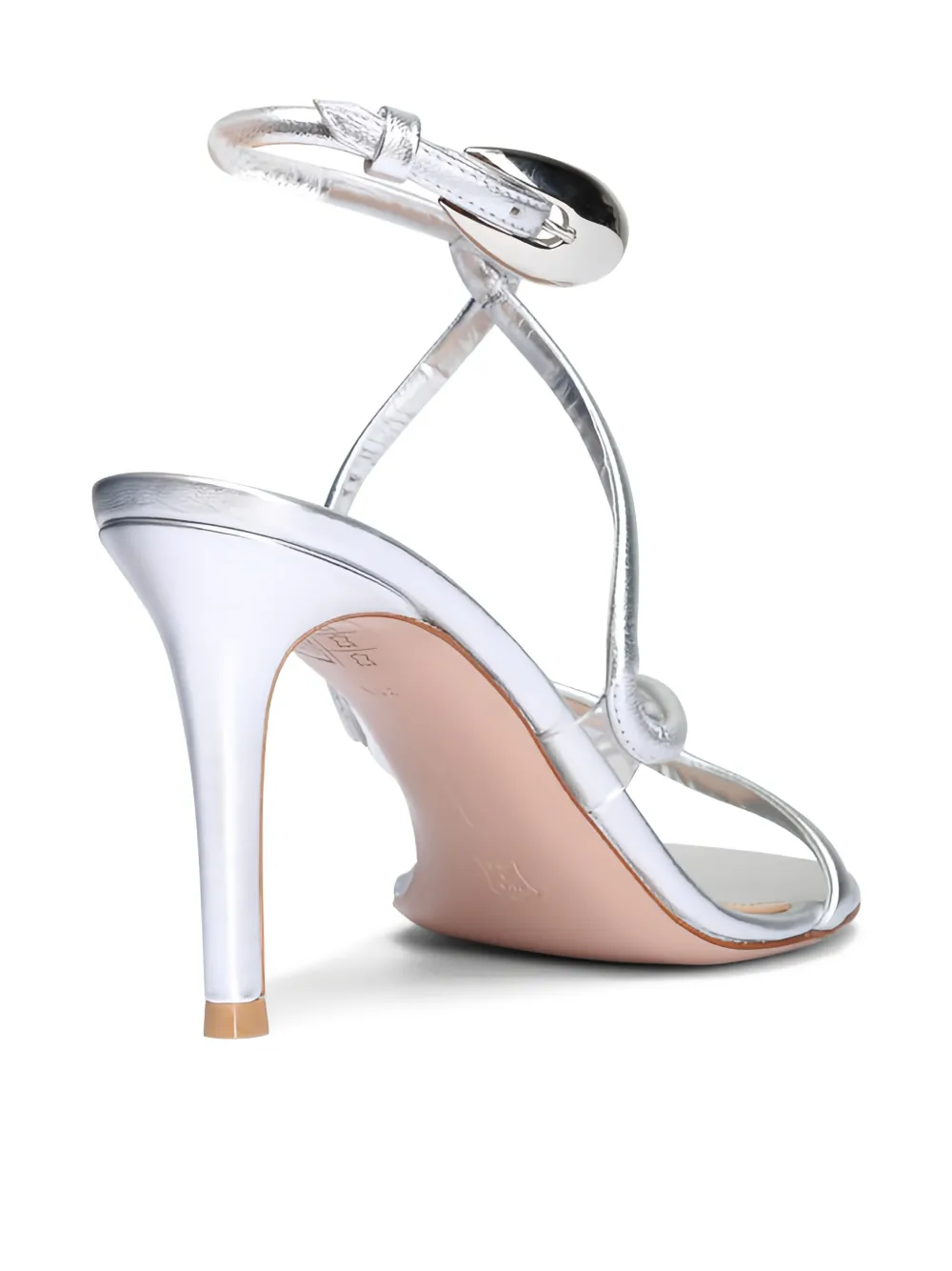 Gianvito Rossi Jungle Mamba sandalen met gedraaid bandje Zilver