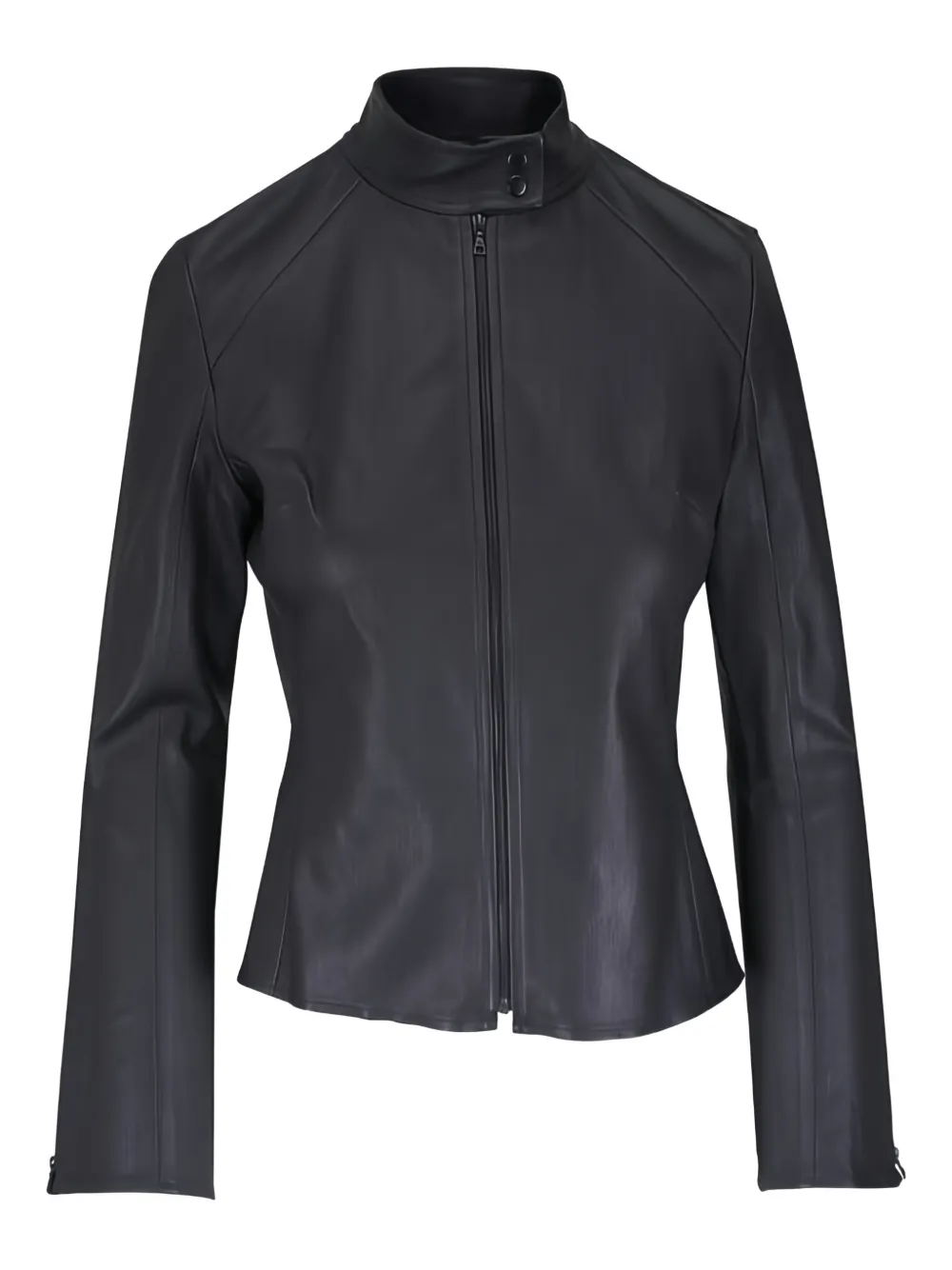 KZ_K STUDIO chamarra de piel con cierre | negro | Image 1