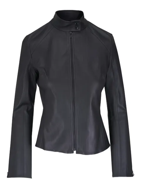 KZ_K STUDIO zip-up leather jacket