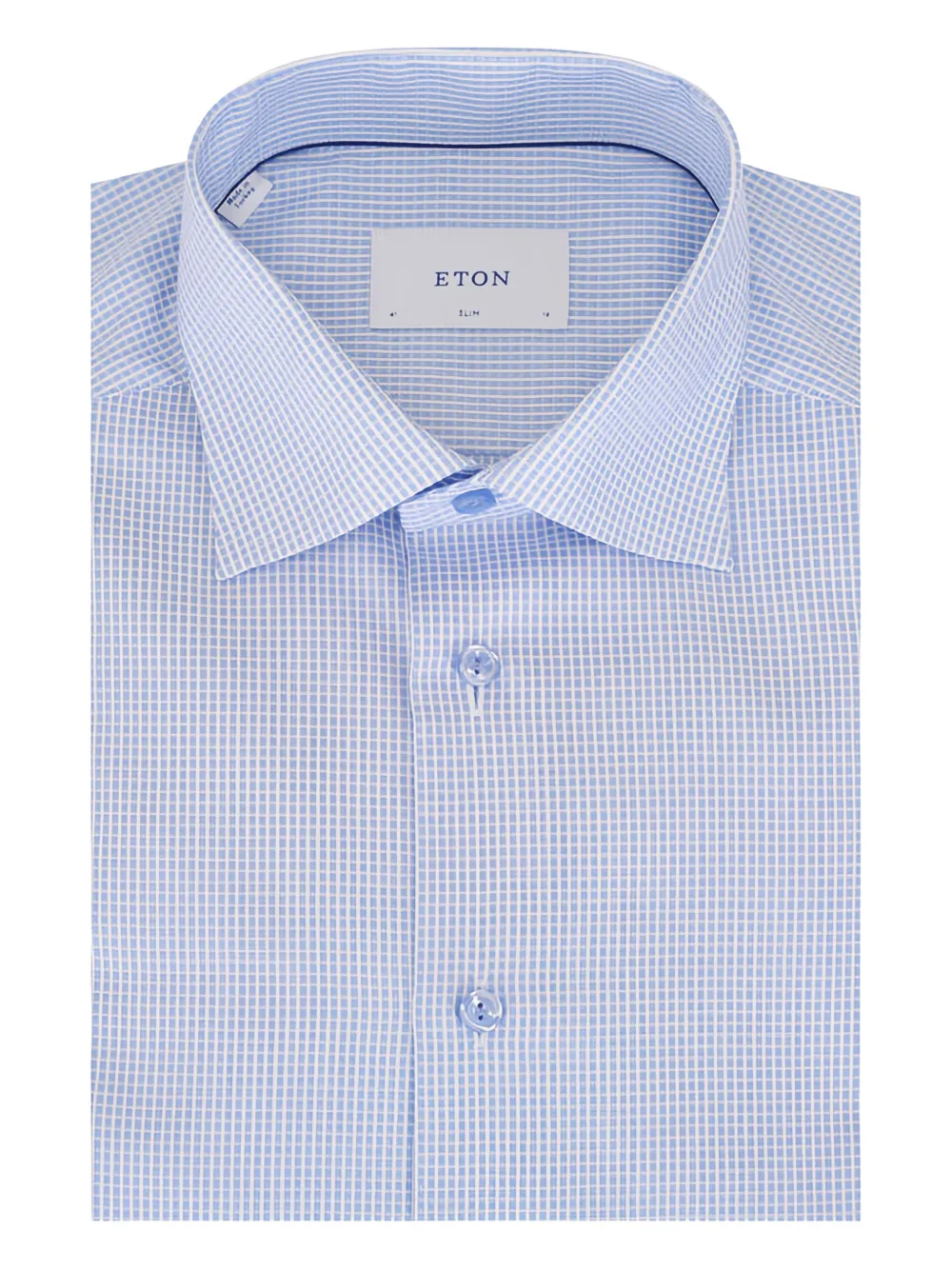 Eton check-pattern shirt | Blue | Image 1