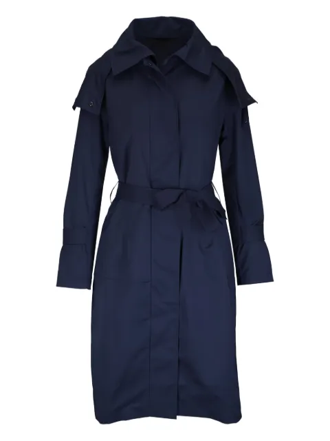 KZ_K STUDIO Raumplan Cobalt hooded belted coat