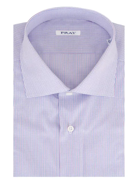Fray checked-pattern shirt