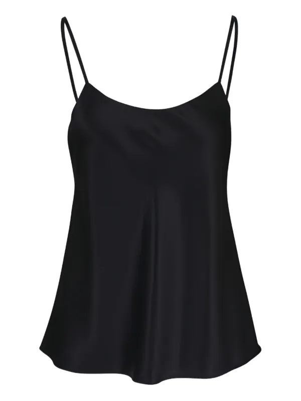 Lafayette 148 Noir Fluid Silhouette Blouse in Black