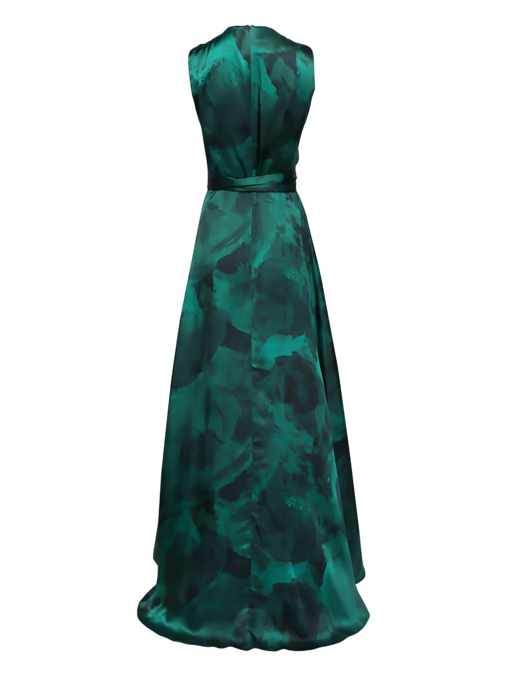 Kiton Maxi-jurk met gestrikte taille - Groen