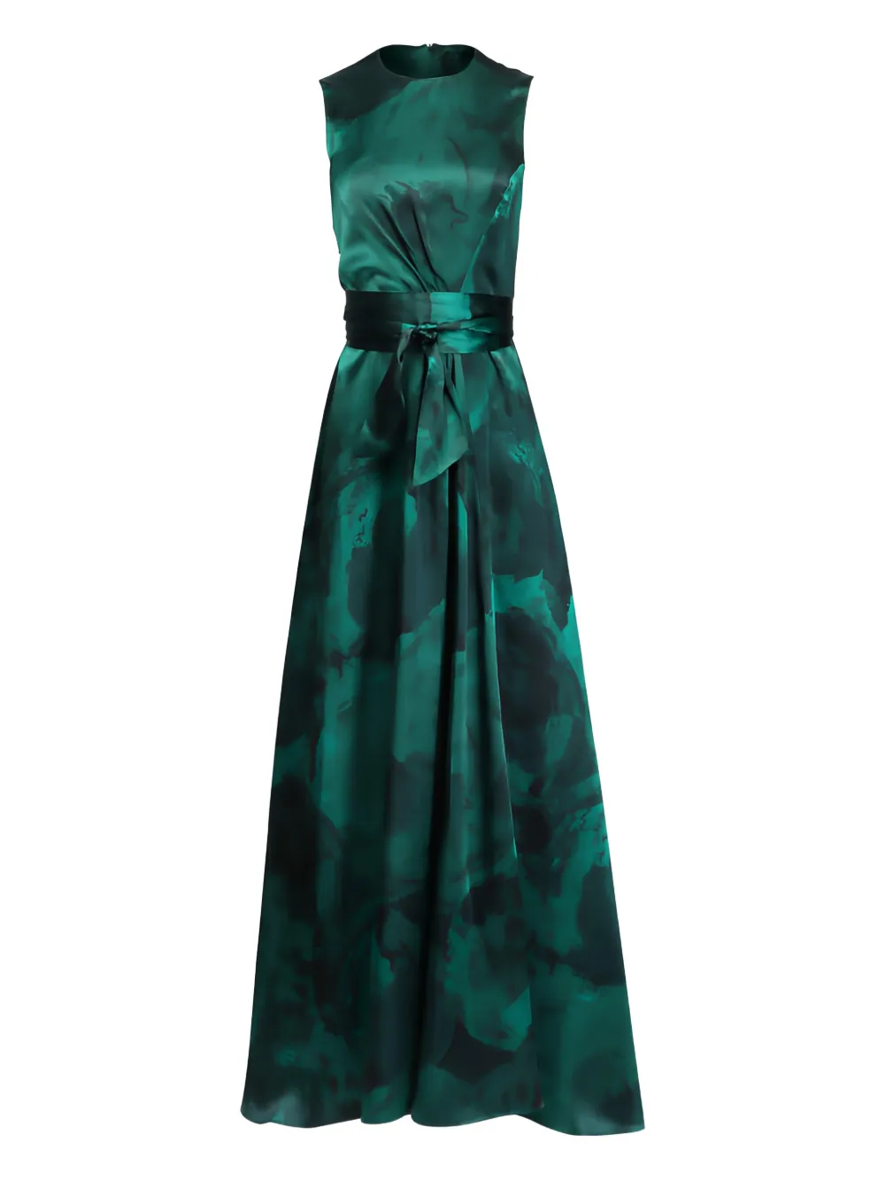 Kiton Abito lungo con cintura - Verde