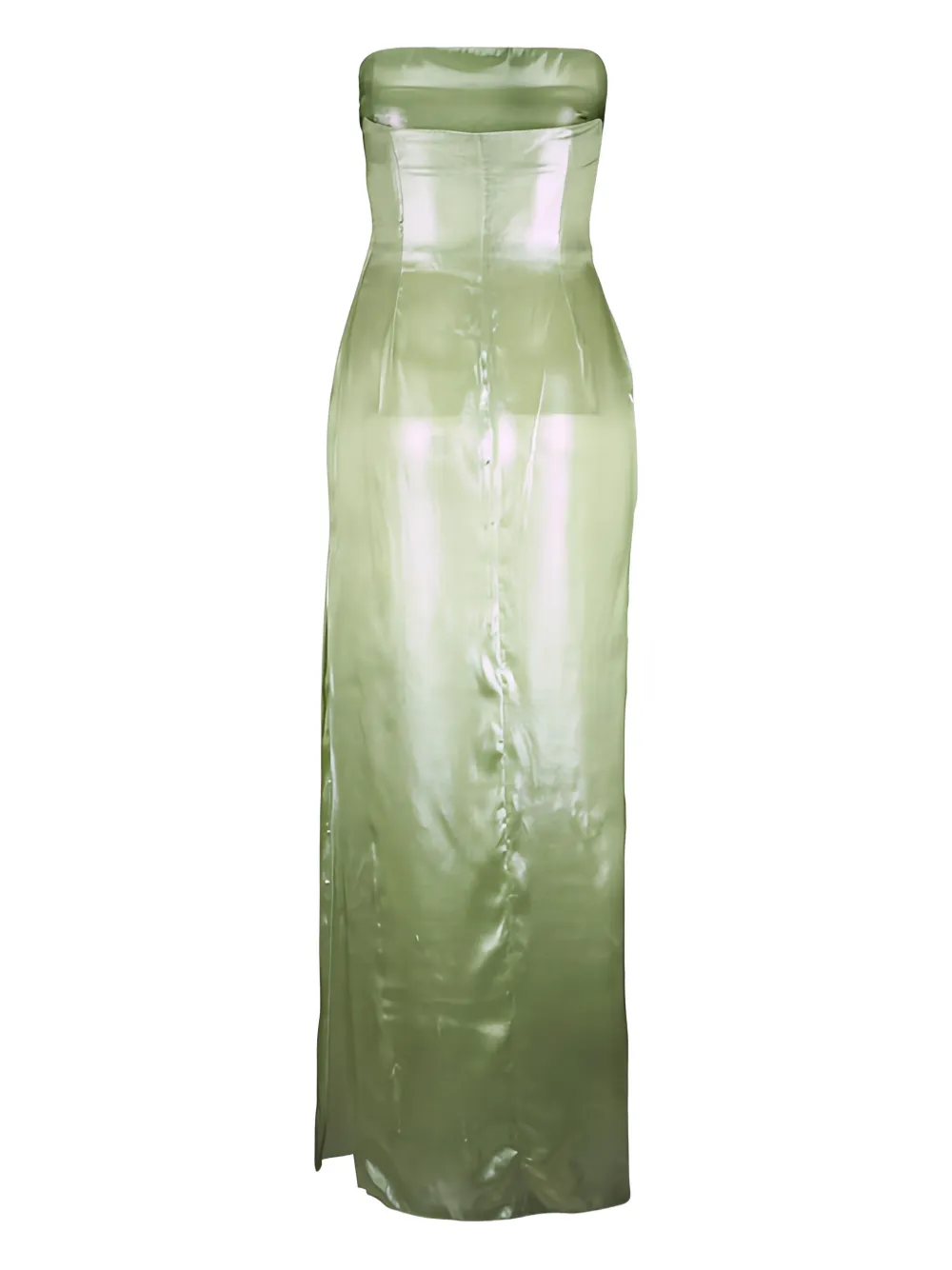 Galvan London Strapless maxi-jurk - Groen