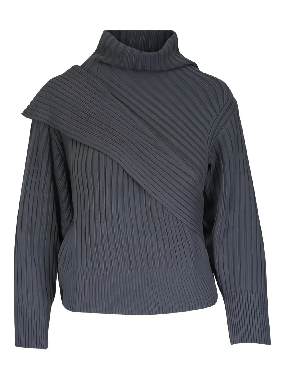 KZ_K STUDIO Kartner Pullover im Layering-Look - Grau