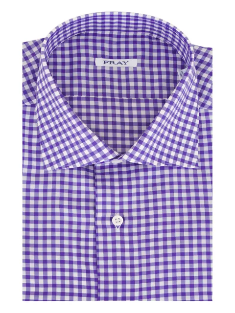 Fray checked cotton shirt