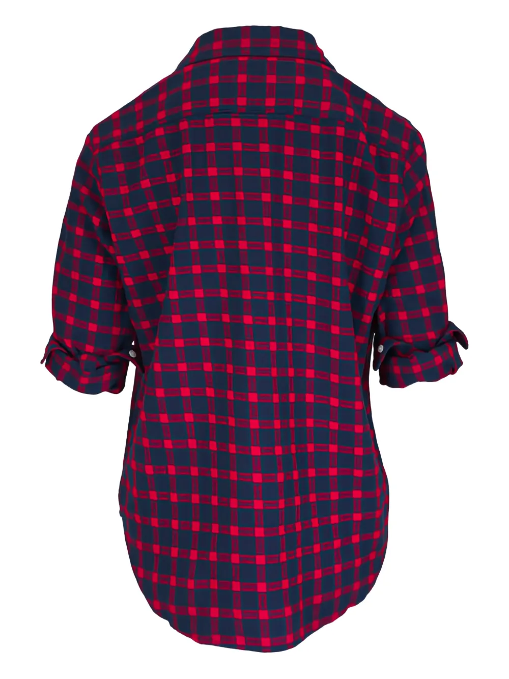 Frank & Eileen Eileen geruite blouse - Blauw