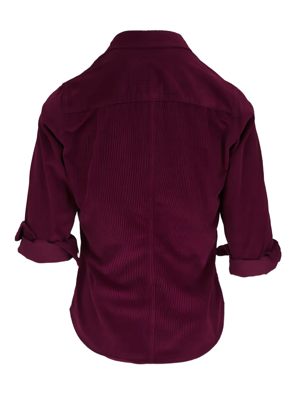 Frank & Eileen Barry ribfluwelen blouse met zak - Rood