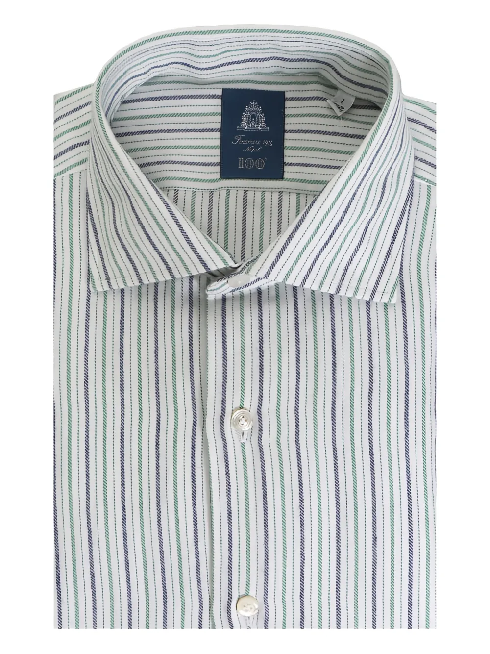 Finamore 1925 Napoli striped shirt - Weiß