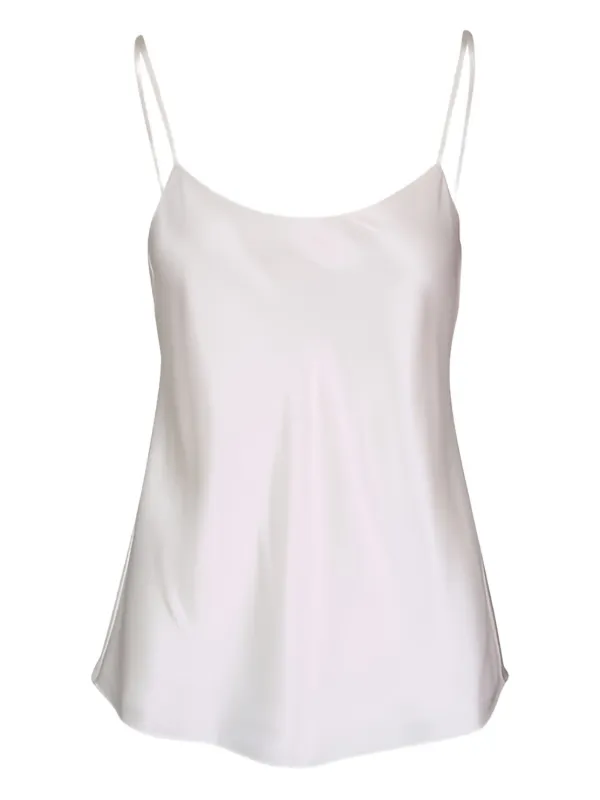 Lafayette 148 Scoop-neck Top in White