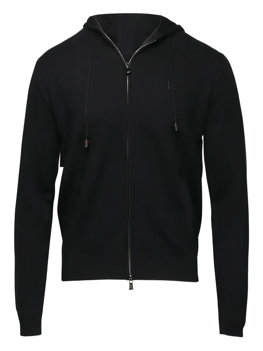 Isaia zip-up hoodie | Black | Image 1