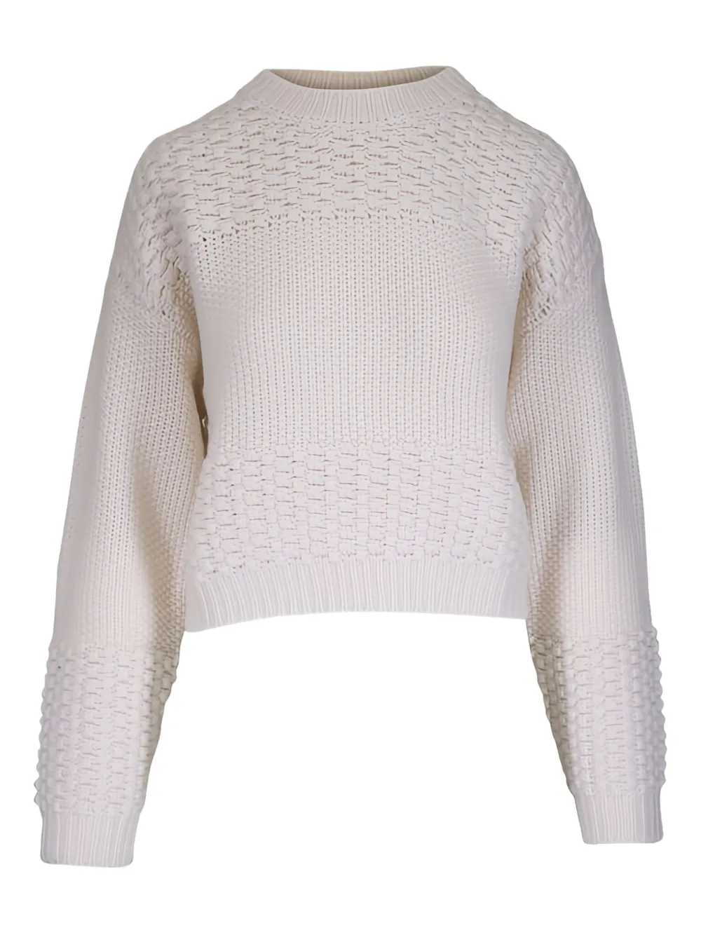Lisa Yang textured crew-neck sweater | Neutrals | Image 1