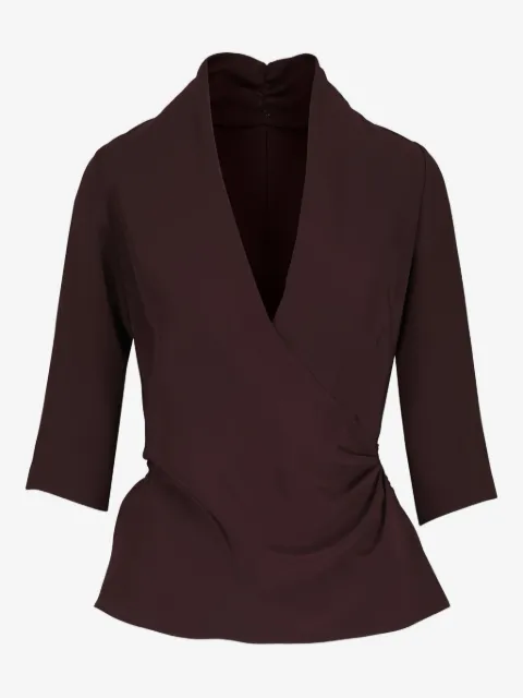 Peter Cohen V-neck tie-detail blouse