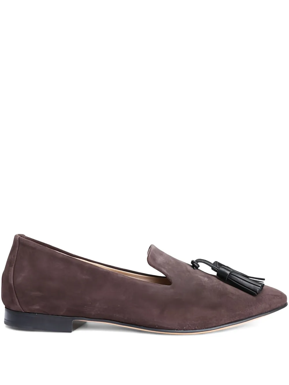 Le Monde Beryl Loafer aus Wildleder mit Quasten - Braun
