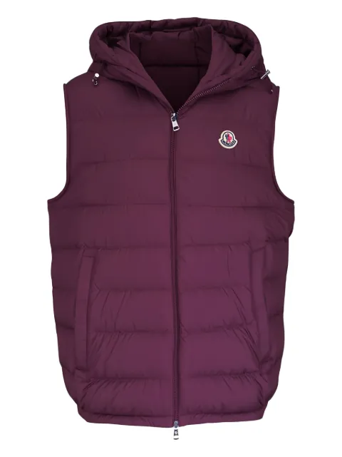 Moncler hooded logo gilet
