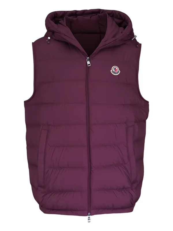 Moncler フーデッド ベスト | レッド | FARFETCH JP