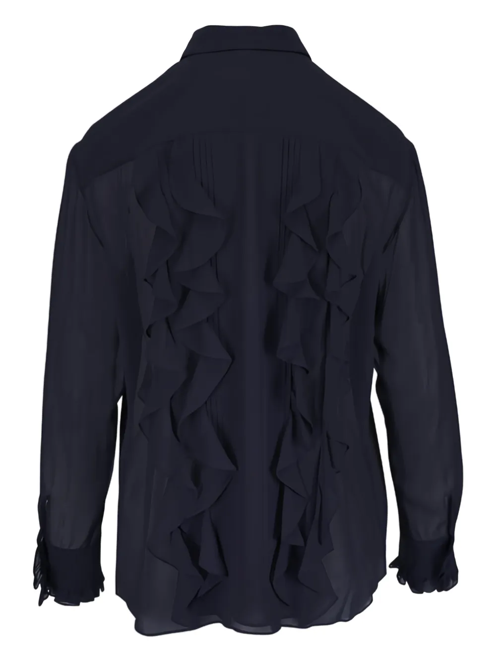 Lafayette 148 blouse en soie Georgette à volants | Blouses | Image 2