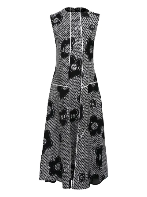 LOVEBIRDS floral print midi day dress