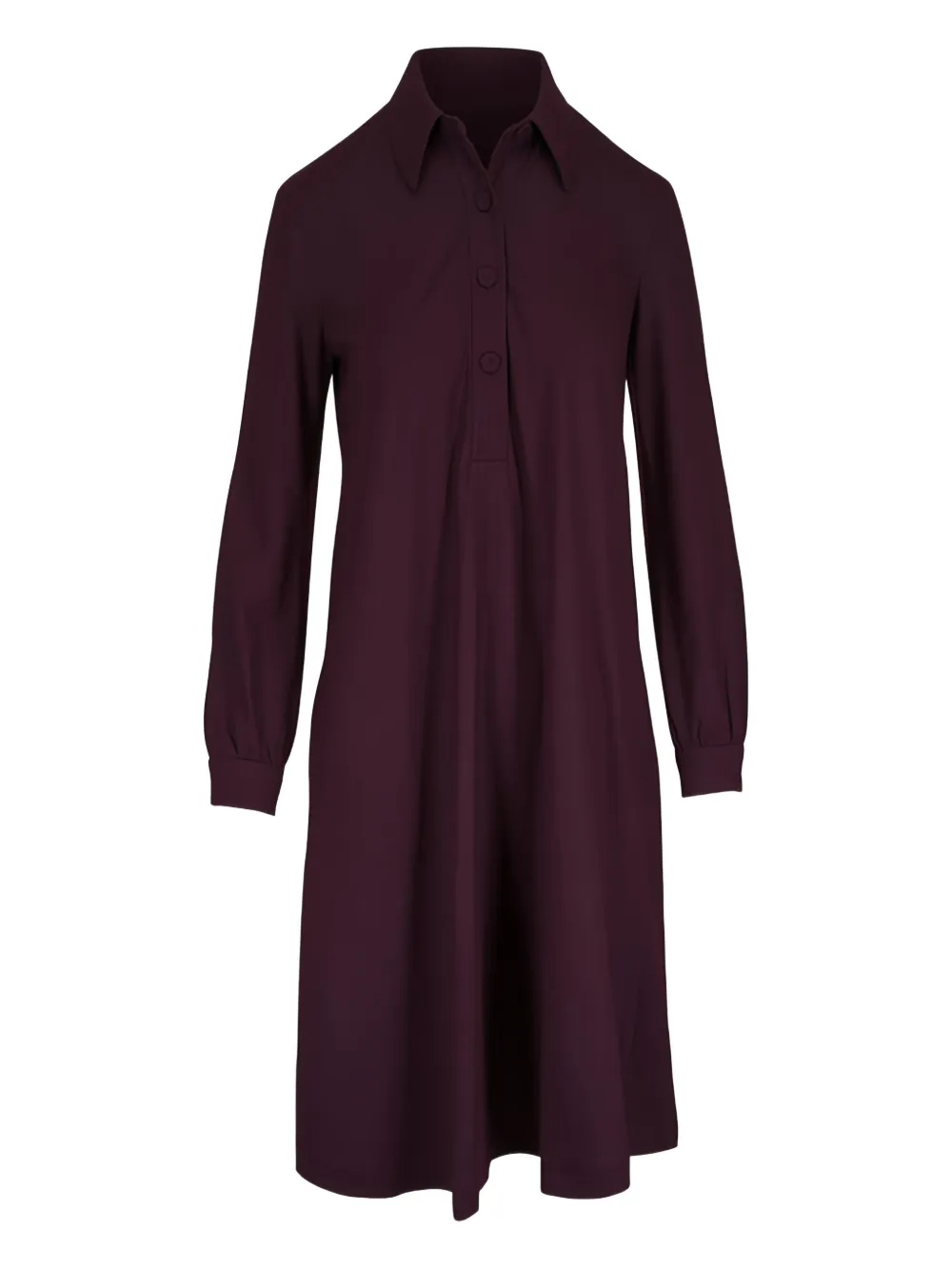 Odeeh button-front midi dress | Purple | Image 1