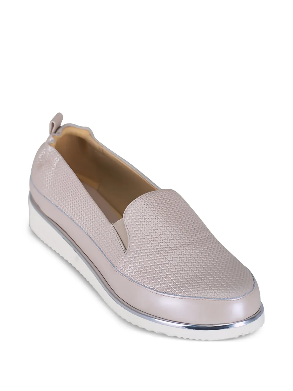 Ron White Nellaya Textured Loafers In Neutral