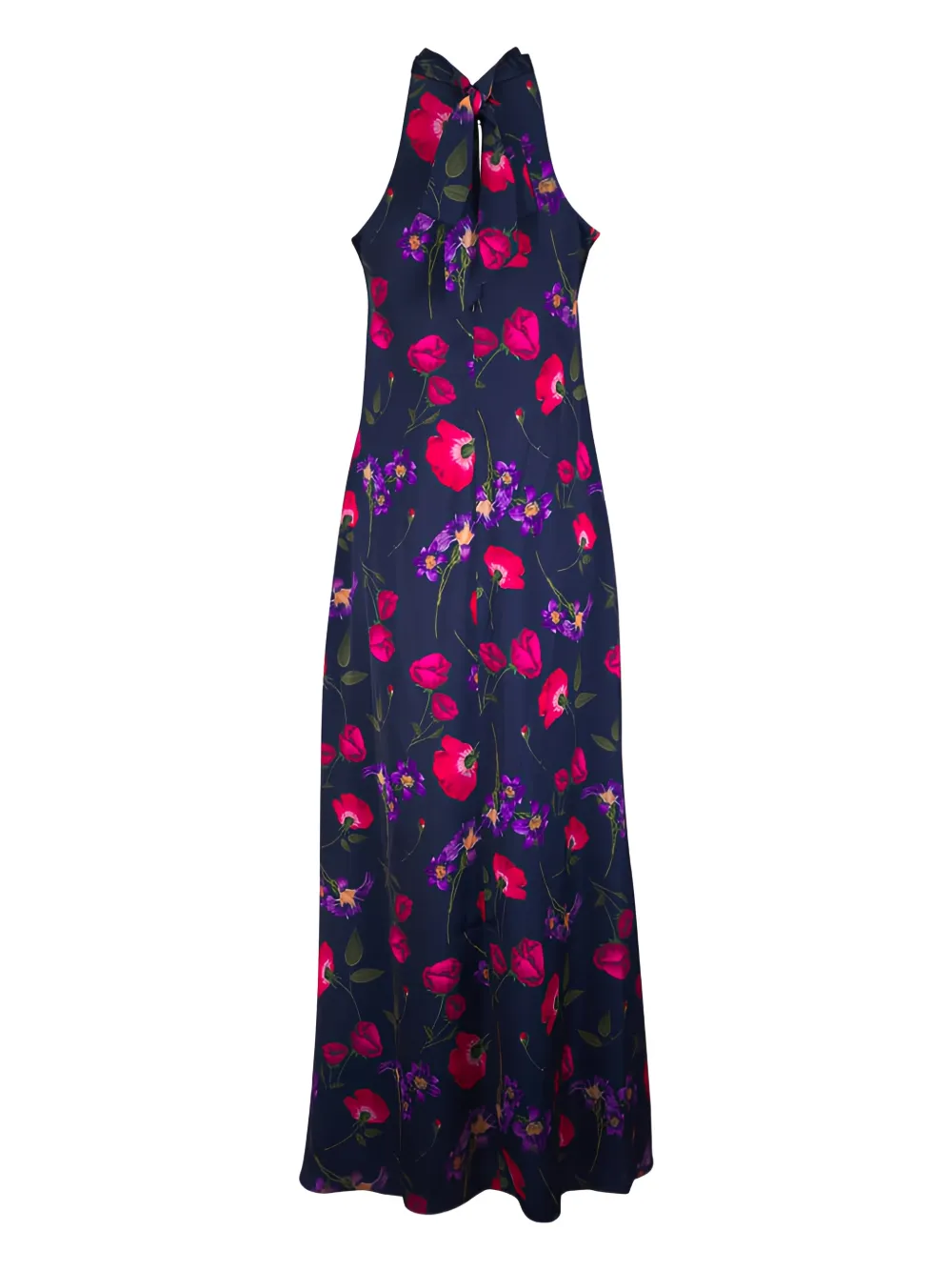 Sachin & Babi Laurant gestrikte maxi-jurk met bloemenprint - Blauw