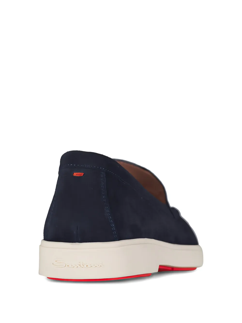 Santoni Yaltamoc suède loafers Blauw