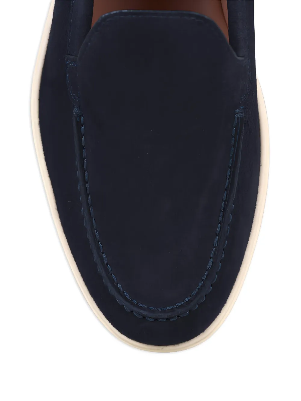Santoni Yaltamoc suède loafers Blauw
