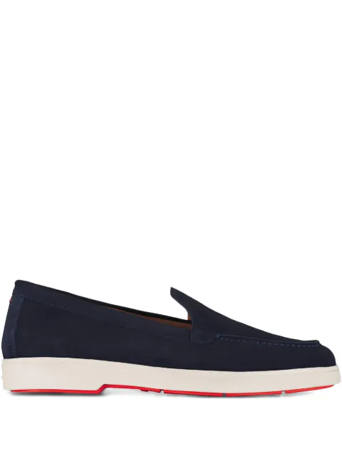 Santoni flade Yaltamoc loafers i ruskind