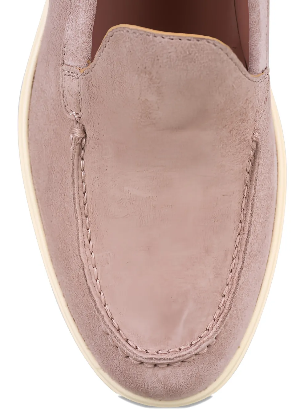 Santoni Yaltamoc suede slip-on loafers Beige