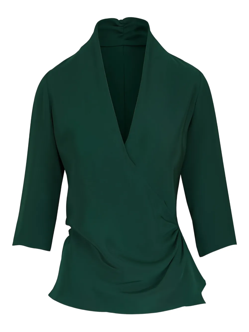 Peter Cohen draped tie blouse | Green | Image 1
