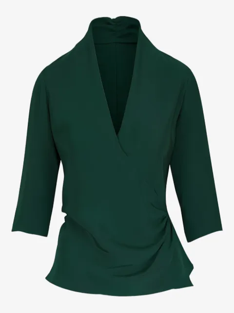 Peter Cohen draped tie blouse