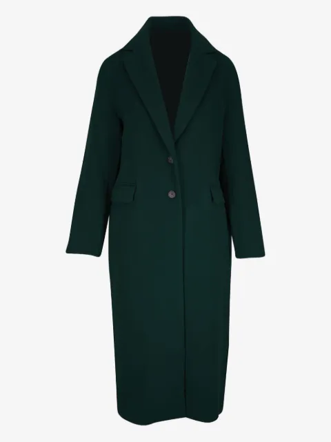 Vince single-breasted flap-pocket coat