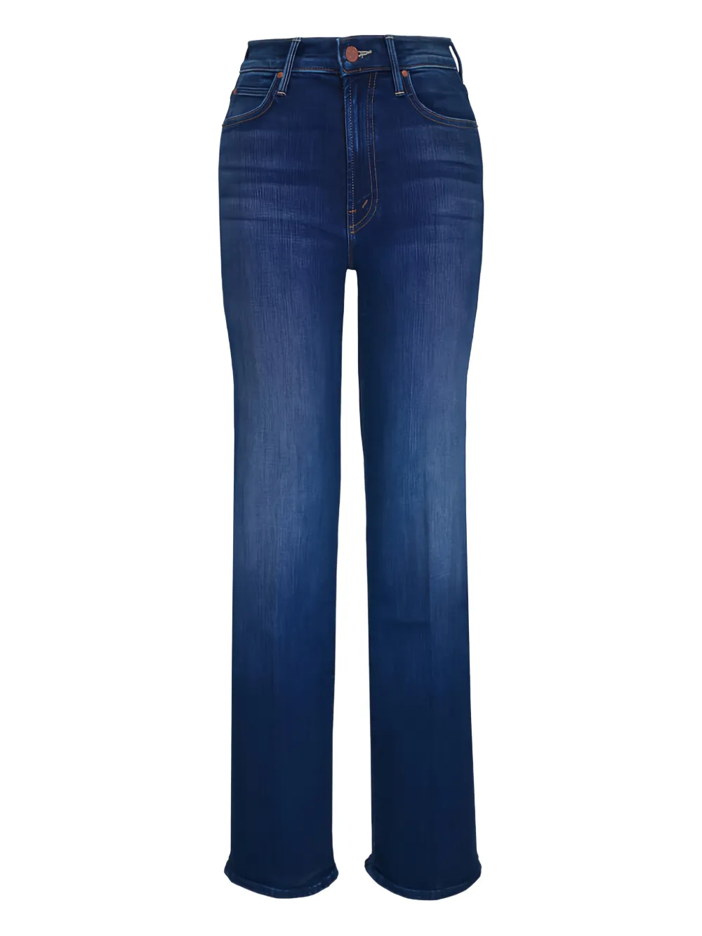 Mother The Kick It Five-pocket Jeans In Blue