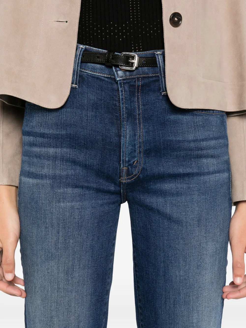 MOTHER The Kick It jeans met vijf zakken Blauw