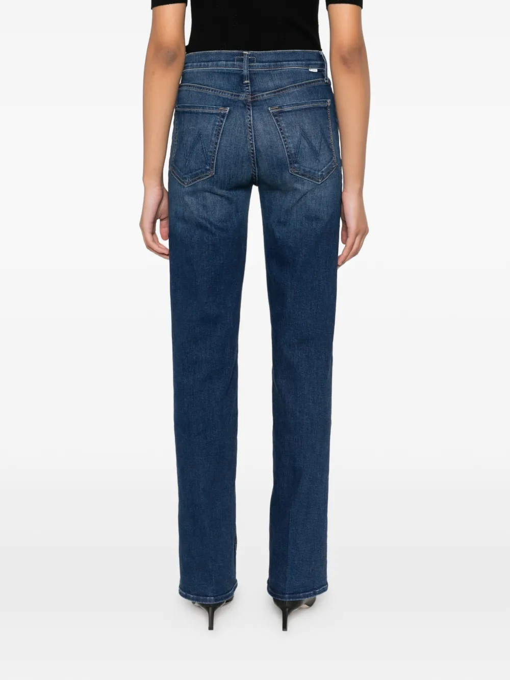 MOTHER The Kick It jeans met vijf zakken Blauw