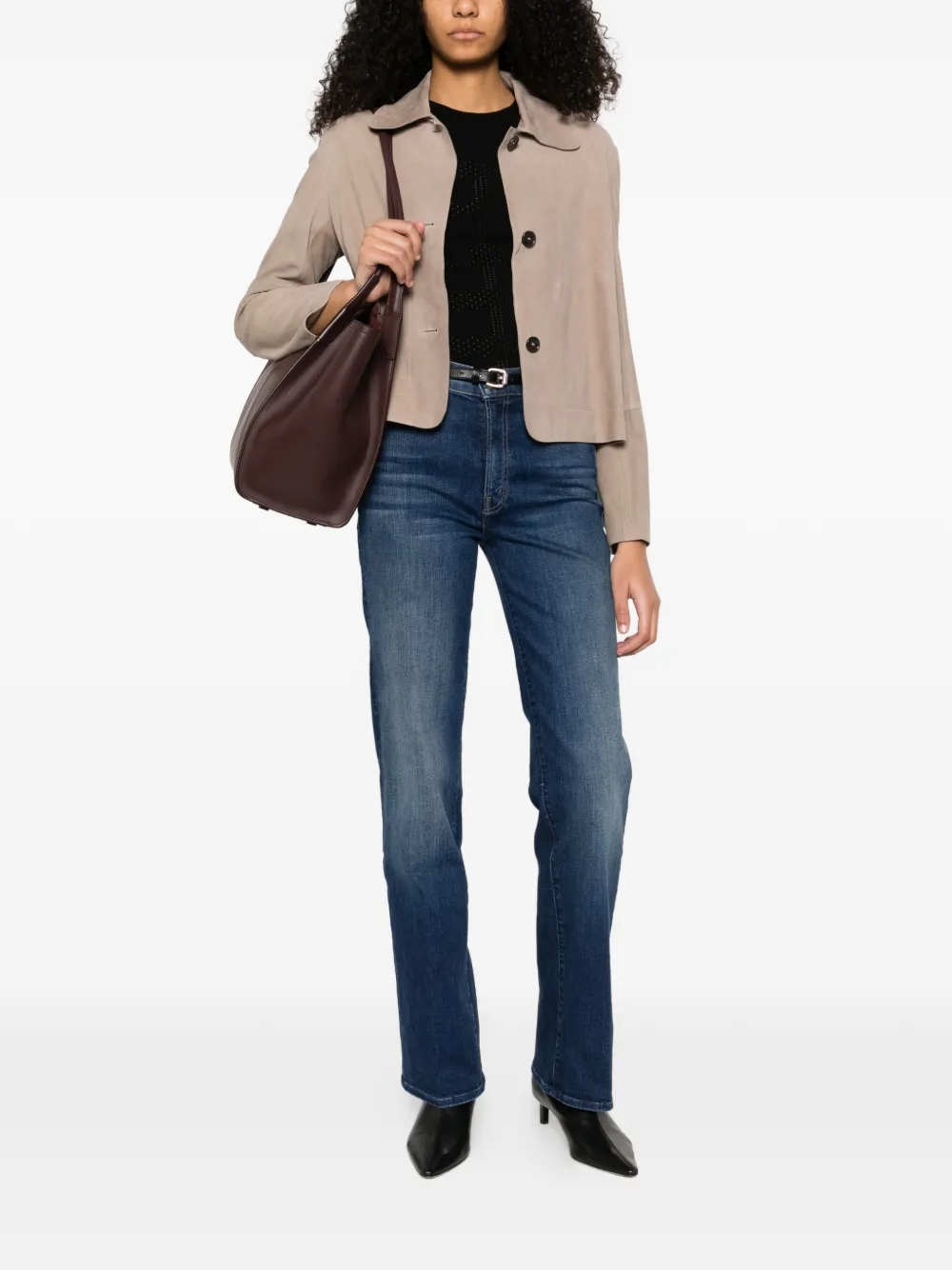 MOTHER The Kick It jeans met vijf zakken Blauw