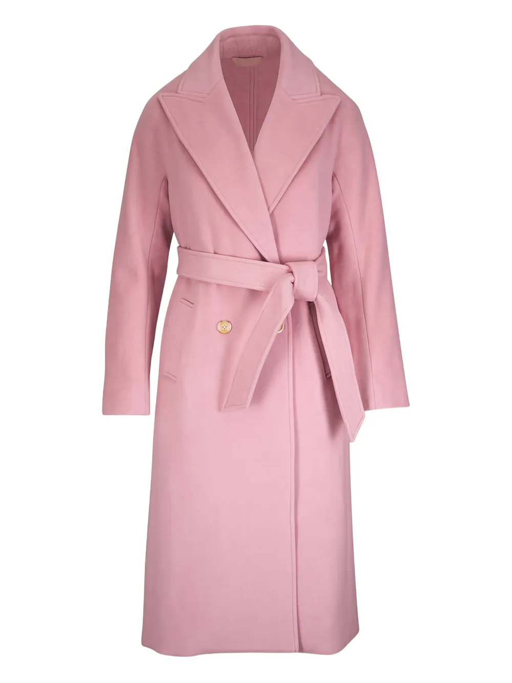 Veronica Beard Cappotto doppiopetto con cintura - Rosa