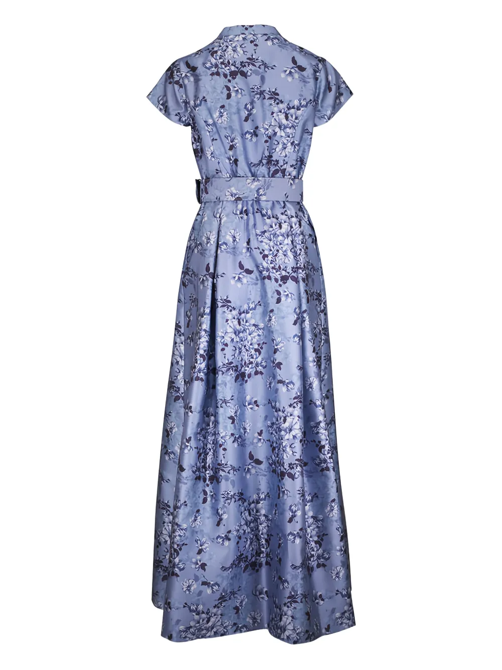 Sachin & Babi Marta floral-pattern belted maxi dress - Blauw