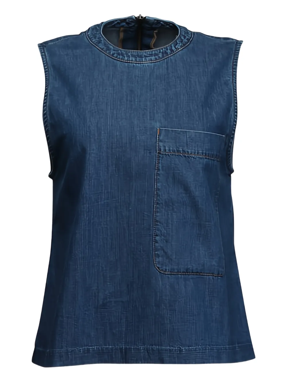 TWP Top denim Mikala - Blu