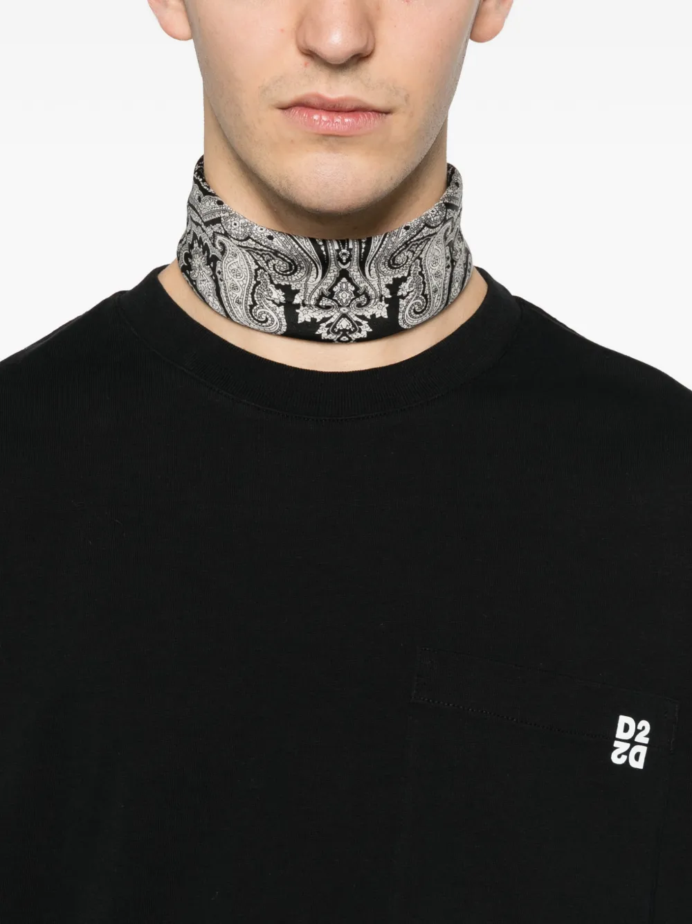 DSQUARED2 Inside Out ruimvallende T-shirt set Zwart