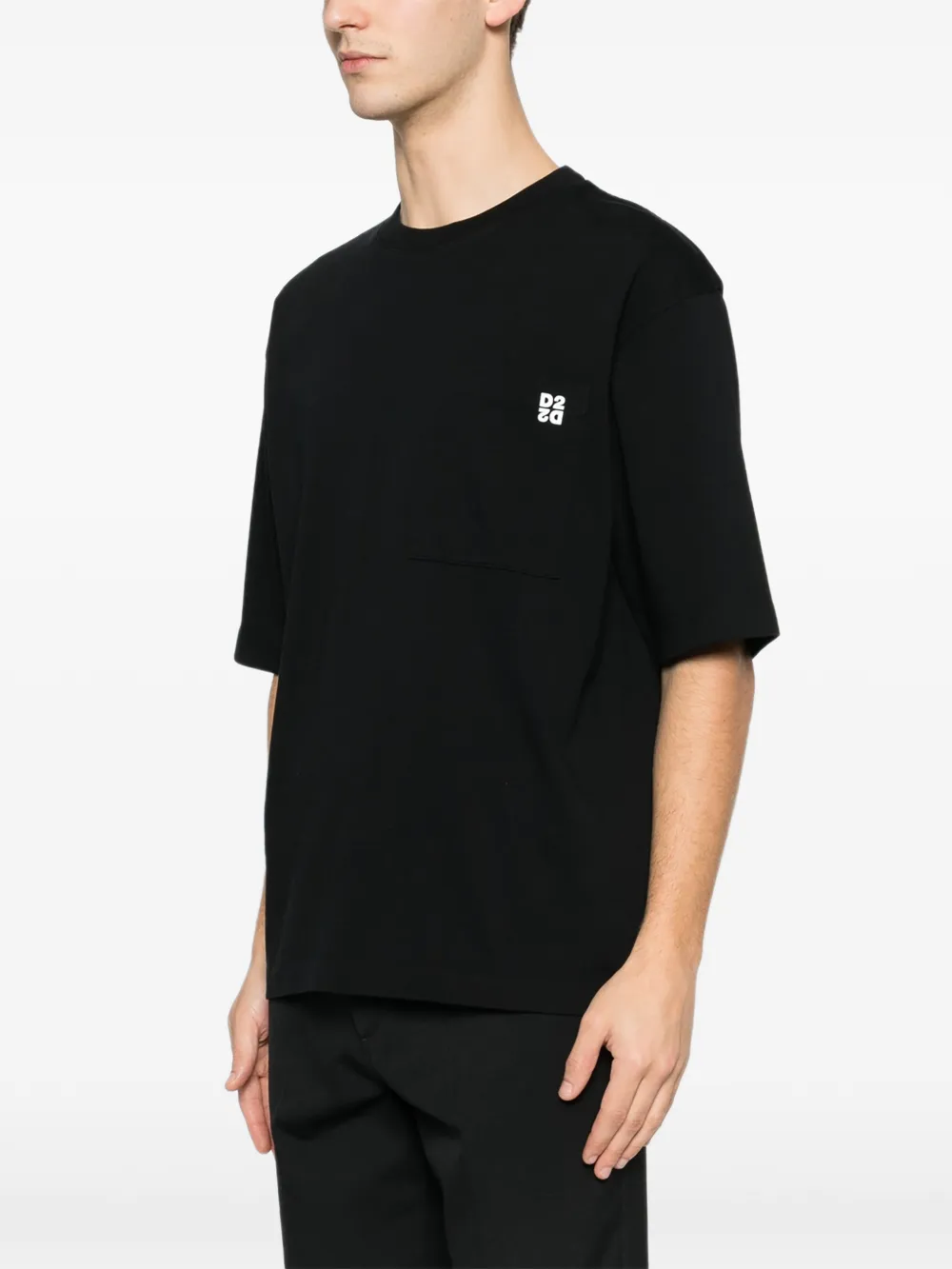DSQUARED2 Inside Out ruimvallende T-shirt set Zwart