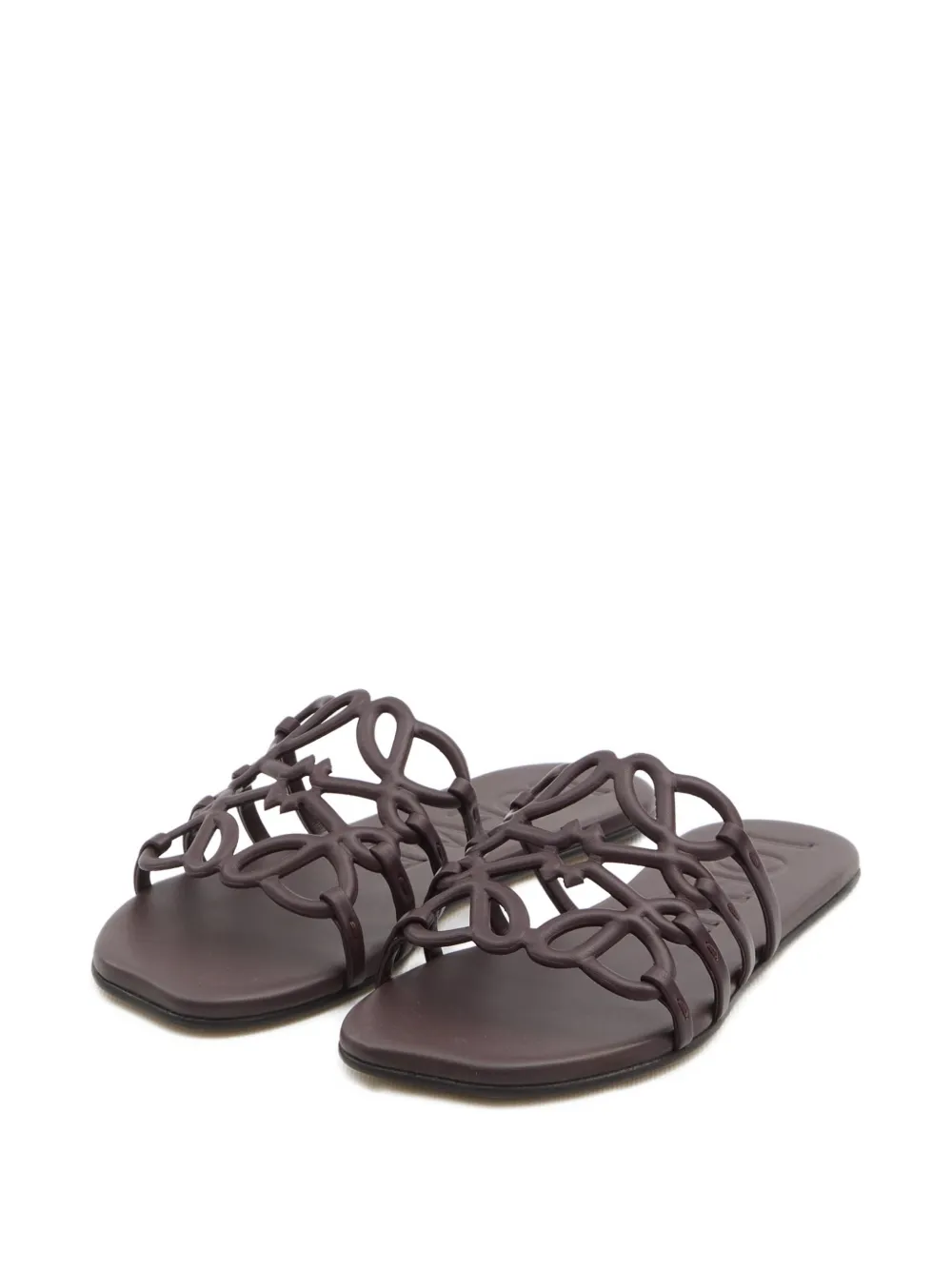 LOEWE Leren muiltjes Rood