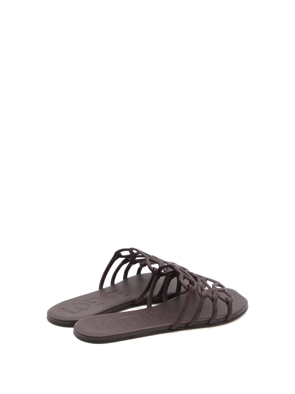 LOEWE Leren muiltjes Rood