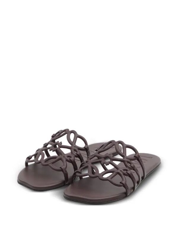 LOEWE レザーサンダル | レッド | FARFETCH JP