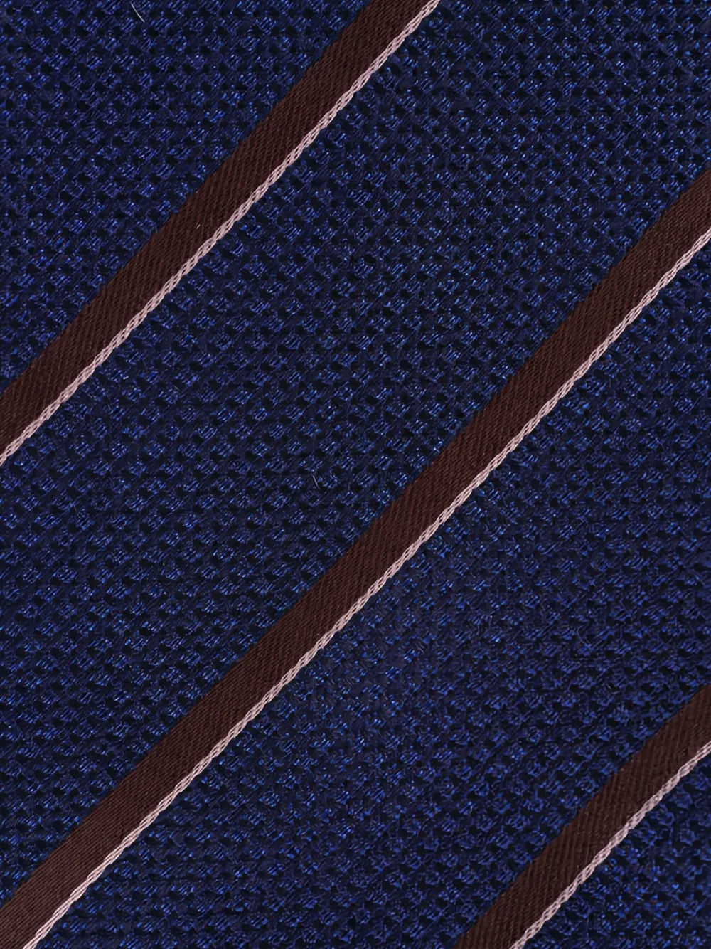 Canali Gestreepte stropdas - Blauw