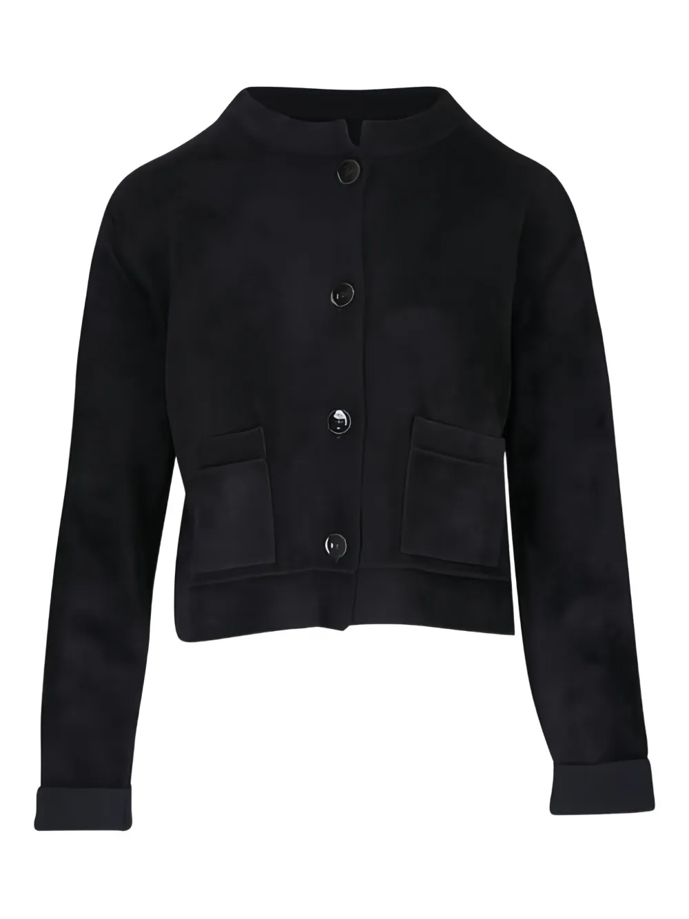 D.Exterior buttoned flap-pocket jacket - Nero