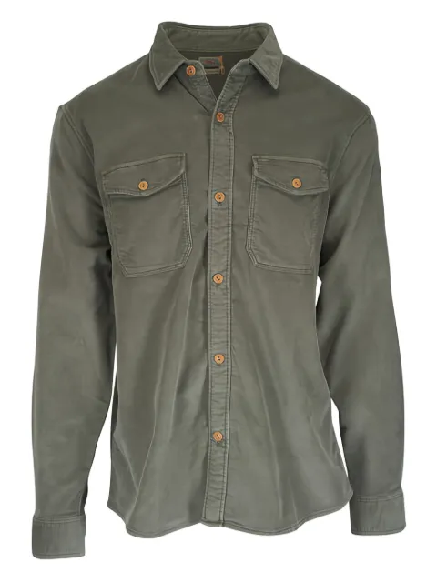 FAHERTY buttoned flap-pocket overshirt
